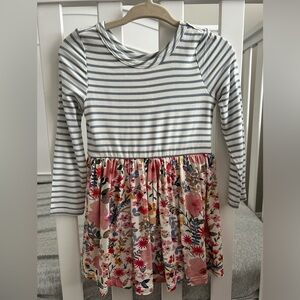 Little Sleepies flower dress with bodysuit 12-18 months